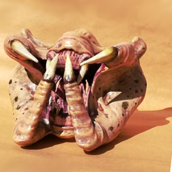 depredador.png STL file predator mask. covers mouths・3D printable model to download