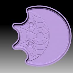 SpiderMoon-VACUUM-PIECE.jpg STL file SPIDER MOON BATH BOMB MOLD・3D printer model to download