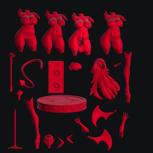 Preview18.png Verosika Mayday Helluva Boss Modelo de impresión 3D