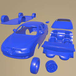 c28_004.png STL file Alfa Romeo 156 1997 PRINTABLE CAR IN SEPARATE PARTS・3D printable model to download