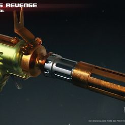 1v.jpg STL file Vilmarhs Revenge blaster pistol・Template to download and 3D print, 3dpicasso