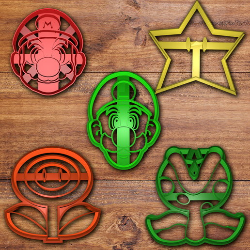 Todo.png Mario and Luigi Cookie cutter set