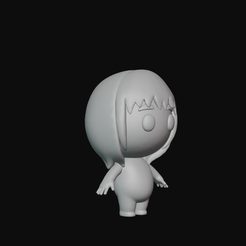 91.png Файл STL Мультяшная девочка для 3D-печати・Шаблон для 3D-печати для загрузки