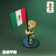 Zayu_Po_A08.jpg World Cup 2026 Mascots Pack with flags : Zayu : Clutch : Maple : Multicolor