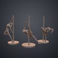 pole-dancer-3D-print.78.jpg Statues of Pole Dancers (pen holders)