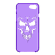 Case iphone 7 y 8 Skull V1.stl Case Iphone 7/8 Skull