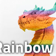 rainbow.png Dragon Head Phone Stand / Headset Holder