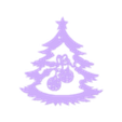 1282.stl CHRISTMAS BALL EARRING BALL fir tree