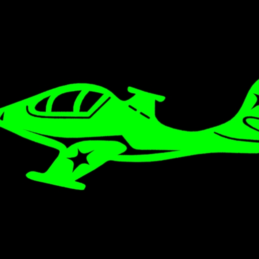 Plane 2d 3D model