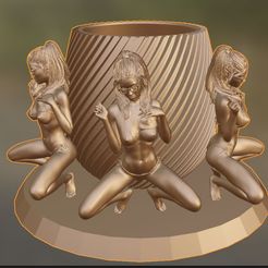 2.jpg STL file alpha male women's pencils・3D printer model to download