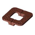 Square-Hammered-texture-door-gate-push-pull-plate-05.jpg Square hammered texture door gate push pull plate handle 3D print model