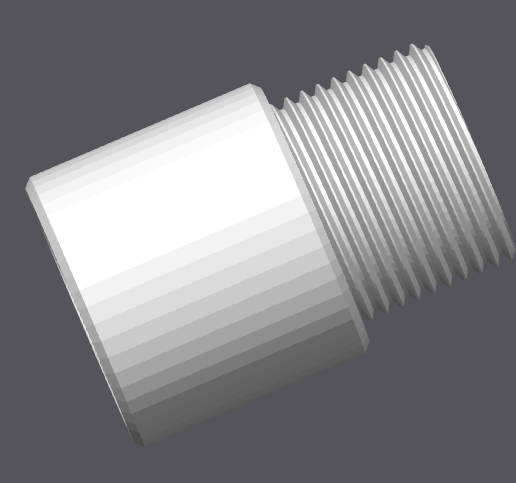🧵 14mm CCW to 14mm CW thread threaded adapter・ STL File for 3D printing ...