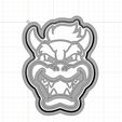 Bowser-1.jpg Mario Bros Bowser Cookie and Fondant Cutter with Embosser