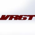 VR6T-Heck11mm-Schlüsselanhänger1.jpg VW vr6t logo badge emblem Corrado Golf 2 3 Facelift vento jetta key holder