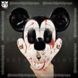 z5107746256490_1232d69cef215cc3771e1972065004fe.jpg Mickey Mouse Trap Mask - Damaged Version - Halloween Cosplay