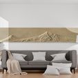 Duvar_mockup2.jpg Ararat Mountain Landscape Wall Art 3D STL Model 3D print model