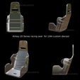 New-Project-2021-07-30T143231.944.png Archivo STL Asiento de carreras Kirkey 20 Series para diecast 1/64 personalizado・Plan de impresora 3D para descargar