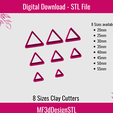 7.png Basic Shapes Bundle Clay Cutters, 8 Sizes