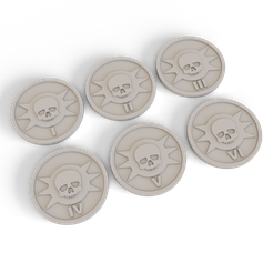 Objective-Markers-Numbered-Set-Death-Guard-1.png Fichier 3D Marqueurs d'objectifs de la Garde de la Mort (Lot de 6)・Idée pour impression 3D à télécharger