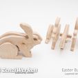 Easter-Bunny-4.jpg Easter Bunny (sitting/standing) 3-layered-animal cnc/laser