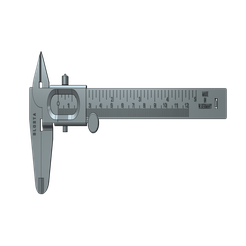 vernier_2.png Бесплатный 3D файл Западногерманский штангенциркуль・Дизайн 3D-принтера для скачивания