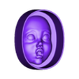 baby_face_FRIGHT.stl molds for casting silicone molds of children's faces.