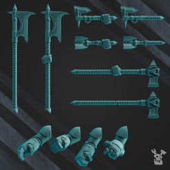 resize-m2.jpg 3D file Scylla Legion Battle Brothers Melee Weapons Set・3D print model to download