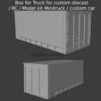 New-Project-2021-09-29T164216.743.png Box for Truck for custom diecast / RC / Model kit Minitruck / custom car