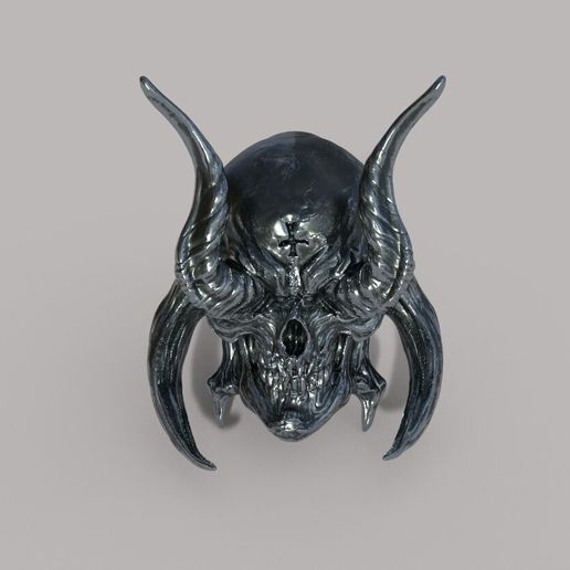 AWESOMESAUCE3.jpg Heavy Metal Horned Skull