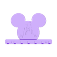 disney_1 v3.stl Disney Castle in Mickey Mouse KEYS HOLDER BOARD