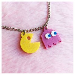 IMG_E7051.jpg Файл STL Ожерелье Pac Man・Дизайн 3D принтера для загрузки
