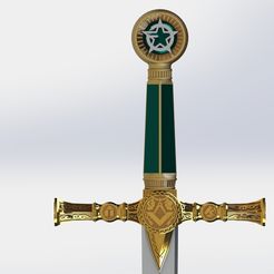 preview1.JPG Masonic Ceremony Sword-Ready 3D Print