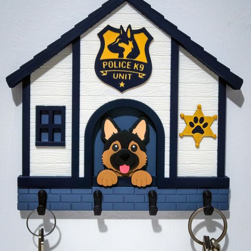 K9 POLICE HOUSE KEY HOLDER