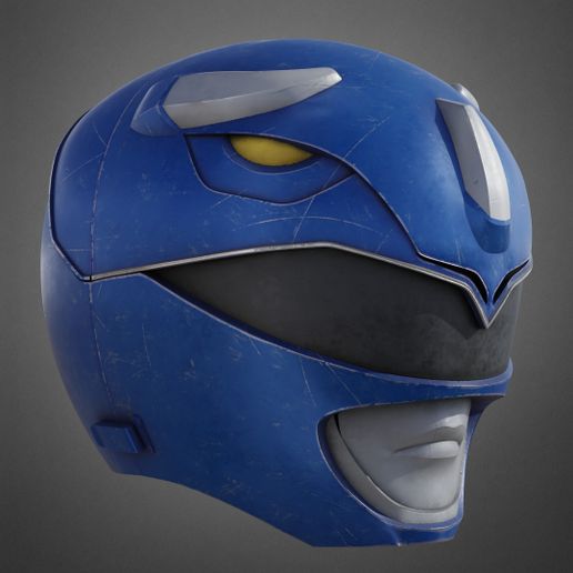 🪖 Power Rangers Mighty Morphin Blue Ranger Helmet for Cosplay・ STL File ...