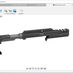 274968766_1033690290554684_1963172195311235208_n.png STL file MK23 mini carbine kit - CQB - airsoft - dmr - R3D・3D printing template to download