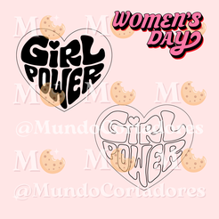 9.png CUTTER AND STAMP GIRL POWER- WOMEN'S DAY CUTTER