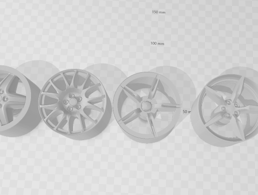 Ferrari 1/64 – Custom Wheels Pack for Hot Wheels