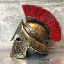 view3.jpg Download file 300 spartan helmet replica 3D print model • 3D print model, IvanVolobuev