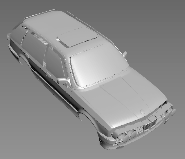 Безымянный2.png Descargar archivo OBJ BMW E30 touring 1/24 • Objeto para impresora 3D, PrintYourRC
