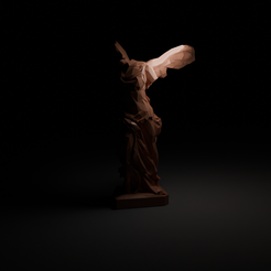 RenderMK4.png Statue Winged Victory of Samothrace Low Poly