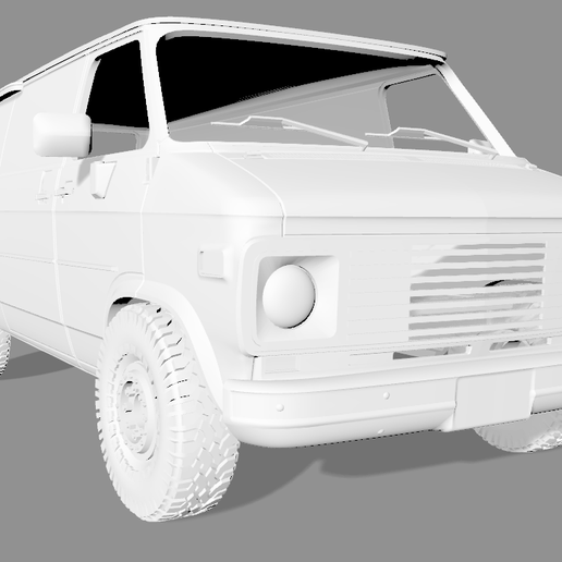 Chevy Van G20 アートプリント B1サイズ Templates - Cars - Chevrolet - Chevrolet G20 Chevy Van