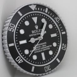 Rolex Wall Clock Image.jpg 3D-Datei Rolex Wanduhr・3D-Drucker-Vorlage zum herunterladen