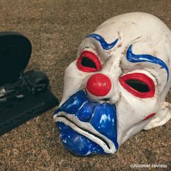 50981311_152202605774909_1811175904979464912_n.jpg Archivo 3D Máscara de payaso Caballero Oscuro Casco de Halloween Archivo STL・Idea de impresión 3D para descargar