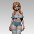 ana-frozen-figure-3d-sexy-frontal-texture.jpg ANA - Frozen Inspired Stylized Figure 3D