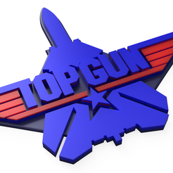 b446d7d2-97e4-4921-880c-560aa7a5bfe5.png STL file TOP GUN LOGO/SIGN WALL ART/MAVERICK/ 2D・Model to download and 3D print