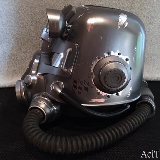 3d Printed Fallout 3 T45 D Power Armour Helmet • Made With Several ・ Cults