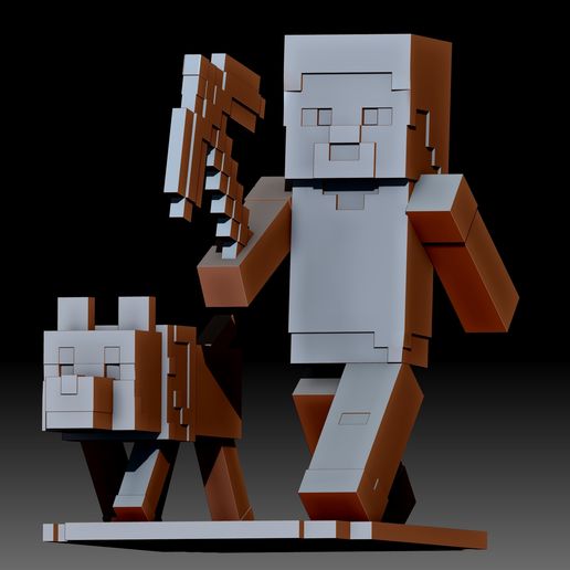 📁 MineCraft 3d model STL file printable・ STL File for ・Cults