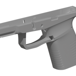 70s-pistol-style-WE-g19-gen3.png STL file 70's Pistol Style Airsoft WE tech G19 Gen3 Frame・3D print design to download