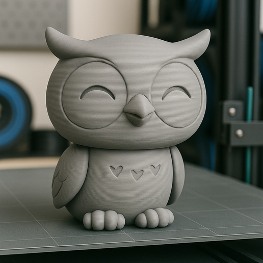 Puffu – Owl | Cute Chibi 3D Printable Figure 3D model