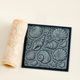 5.png Fossil Seashells Texture Roller STL File – Prehistoric Shell Roller for Clay, Pottery, Fondant and Crafts